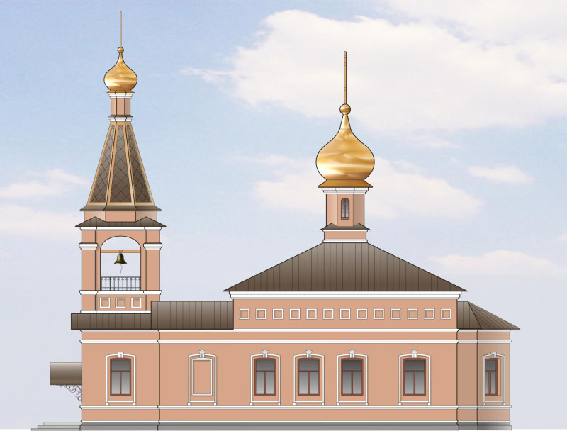 Храм по проекту  реконструкции