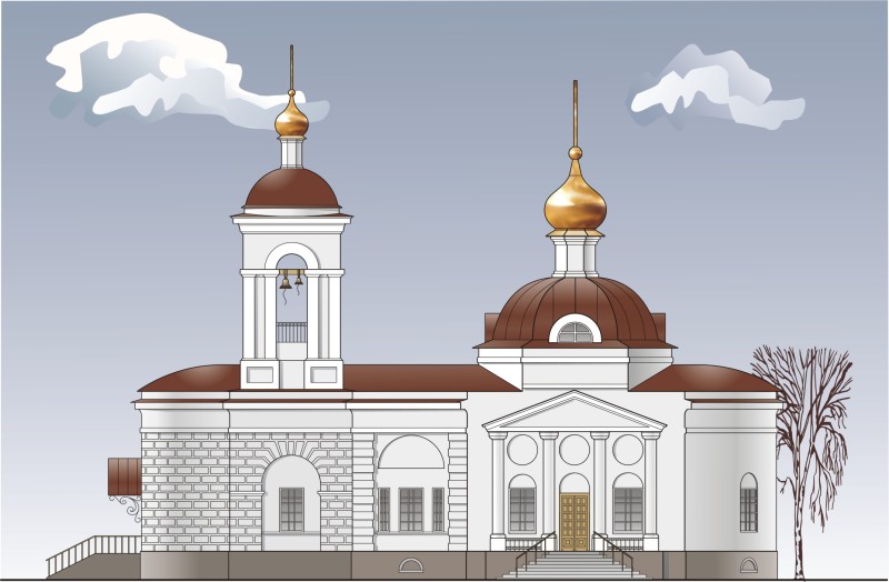 Храм по проекту реконструкции